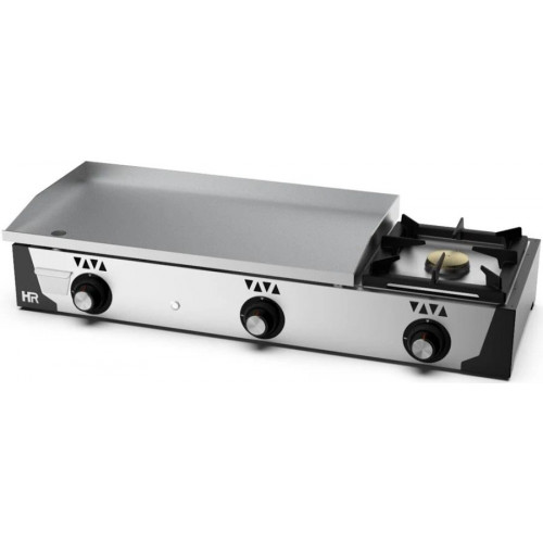 Plancha Gas Acero Rectificado + Fogón Serie 100 plc8100rtf