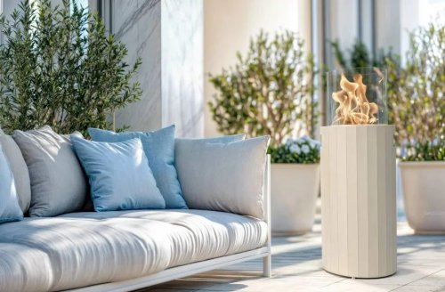 Planika Chimenea de gas BINO GRIS