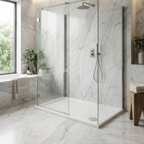Plato de ducha rectangular cerámico antideslizante 70x120 cm - Gemma 2 | Dolomite