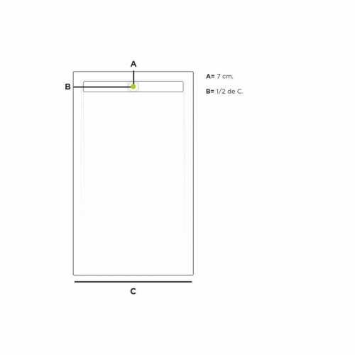 Plato de ducha Suit 180x70 cm arena
