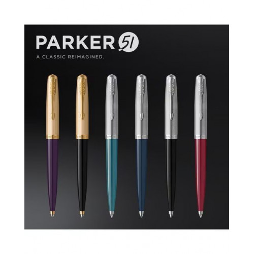 Pluma Parker 51 Premium Ciruela y Dorado GT