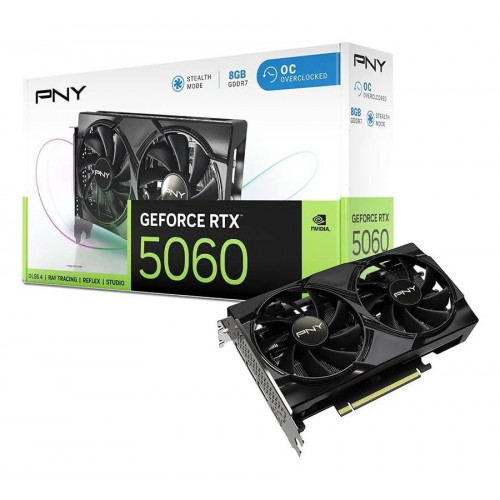 PNY GeForce RTX 5060 8GB GDDR7 Tarjeta Gráfica