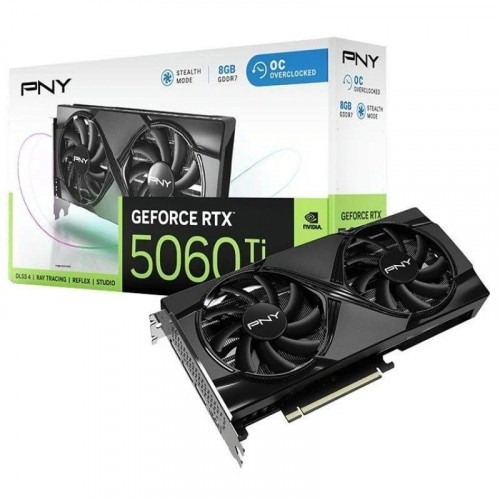 PNY GeForce RTX 5060 Ti Overclocked Dual Fan 8GB GDDR7 Reflex 2 RTX AI DLSS4