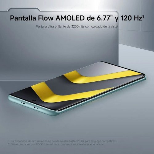 POCO M8 Negro 5G - 256GB - 8GB - AMOLED 120Hz 5G Dual SIM Carga Rápida 45W NFC IP65 HyperOS 2