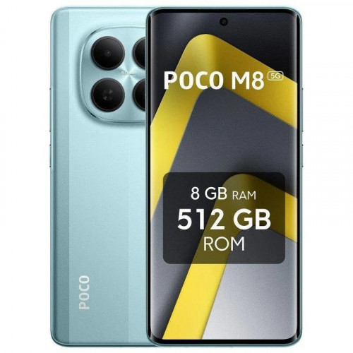 POCO M8 Verde 5G - 512GB - 8GB - AMOLED 120Hz 5G Dual SIM Carga Rápida 45W NFC IP65 HyperOS 2