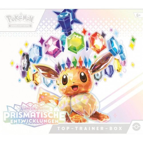 Pokémon Karmesin & Purpur Prismatische Entwicklungen Top Top-Trainer-Box (DE)