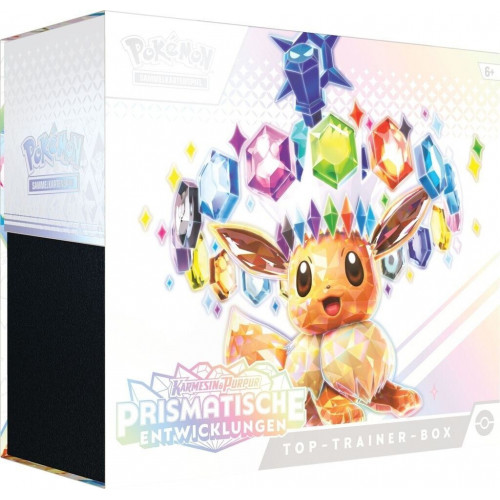 Pokémon Karmesin & Purpur Prismatische Entwicklungen Top Top-Trainer-Box (DE)