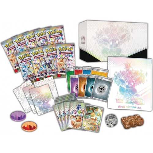 Pokémon Karmesin & Purpur Prismatische Entwicklungen Top Top-Trainer-Box (DE)