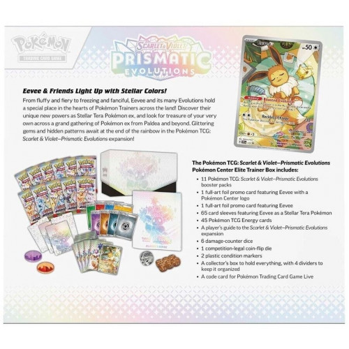 Pokémon Scarlet & Violet Prismatic Evolutions SV8.5 Elite-Trainer-Box (EN)
