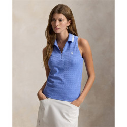 Polo de Mujer Sin Mangas Con Cremallera Ralph Lauren Azul porcelana