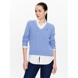 Polo Ralph Lauren Cable-Knit Cotton V-Neck Sweater (638617)