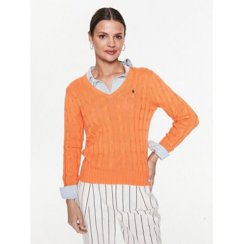 Polo Ralph Lauren Cable-Knit Cotton V-Neck Sweater (638617)