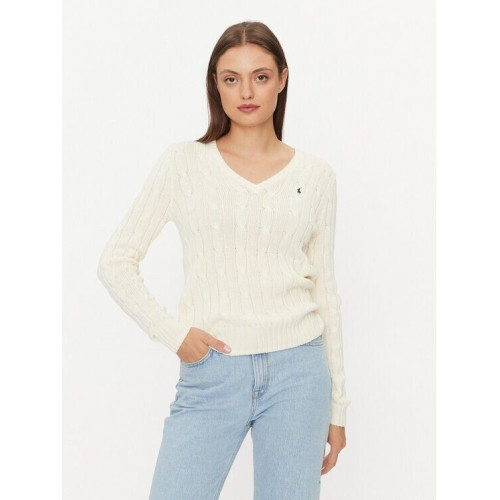 Polo Ralph Lauren Cable-Knit Cotton V-Neck Sweater (638617)