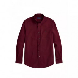 Polo RALPH LAUREN - Cubdppcs-long Sleeve-sport Shirt - Classic Wine C5200 - 710805564526/CLASSIC Wine C5200