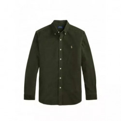 Polo RALPH LAUREN - Cubdppcs-long Sleeve-sport Shirt - Company Olive W Khaki Pp - 710853123502/COMPANY Olive W Khaki Pp