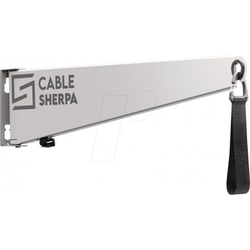Portacables para cable de carga, exterior, blanco