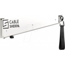 Portacables para cable de carga, extraíble, indoor, blanc