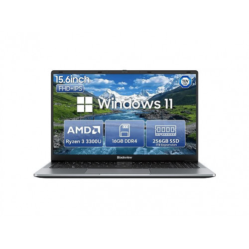 Portátil - BLACKVIEW AceBook 6 (Con una pegatina de teclado en español), 15,6 