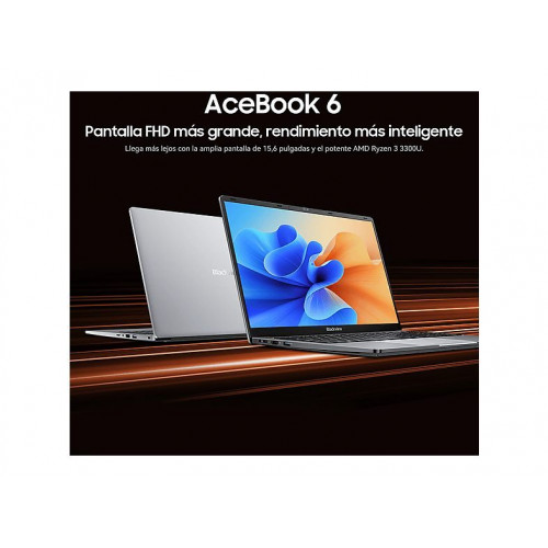 Portátil - BLACKVIEW AceBook 6 (Con una pegatina de teclado en español), 15,6 