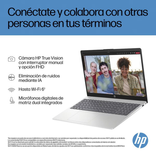 Portátil HP 15-fd1005nsx, Intel Core 5 120U, 16GB, 512GB SSD, 15,6