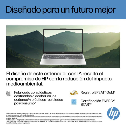Portátil HP 15-fd1005nsx, Intel Core 5 120U, 16GB, 512GB SSD, 15,6