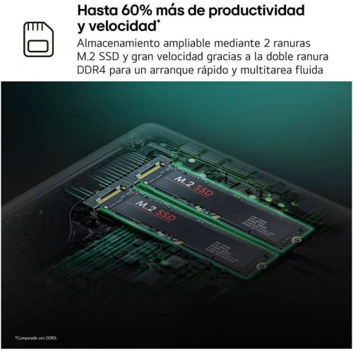Portátil LG Gram Book 15UD50T-G.AX55B Intel Core i5-1334U/ 16GB/ 512GB SSD/ 15.6
