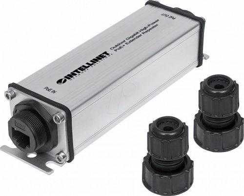 Potencia sobre Ethernet (PoE+) Extensor Gigabit, Exterior