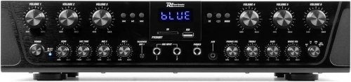Power Dynamics Pack Sistema de sonido con amplificador PV260BT de 6 zonas con Bluetooth