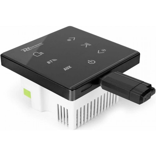 Power Dynamics Powerline A50BSet Conjunto amplificador para empotrar en pared con 2 altavoces de techo