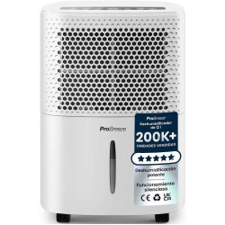 Pro Breeze Deshumidificador 12L/día con 3 modos de deshumidificación para habitaciones de hasta 20 m²