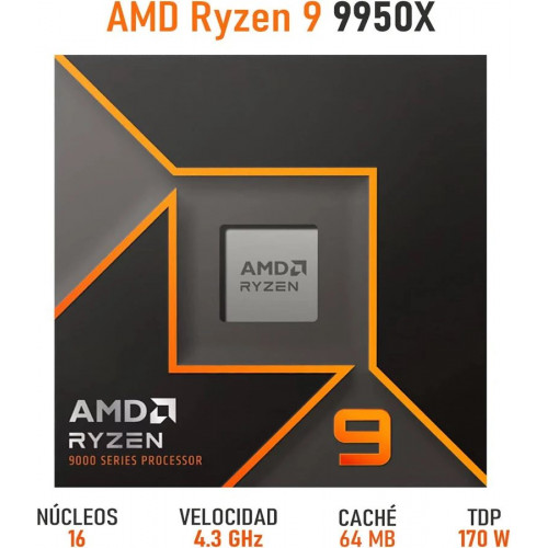 Procesador AMD Ryzen 9 9950X AM5