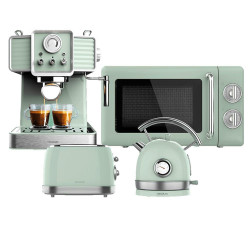 ProClean 3110 Retro Green + Vintage 800 Light Green + Thermosense 420 Vintage Light Green + Power Espresso 20 Tradizionale Light Green