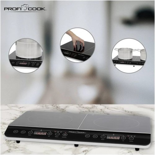 Proficook DKI 1067 Placa de Inducción doble Portátil