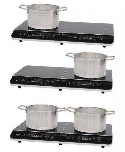 Proficook DKI 1067 Placa de Inducción doble Portátil