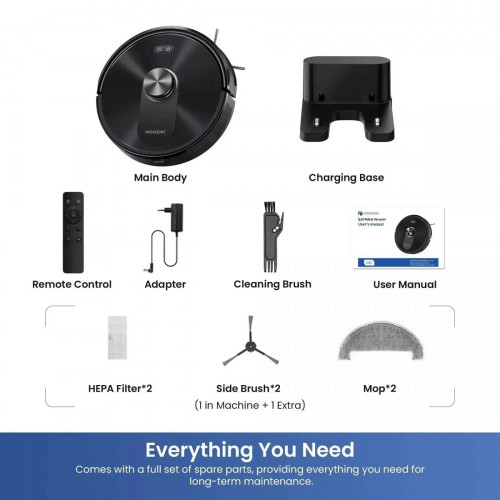 Proscenic Q10 Robot Vacuum | 8000Pa Suction & LiDAR Navigation