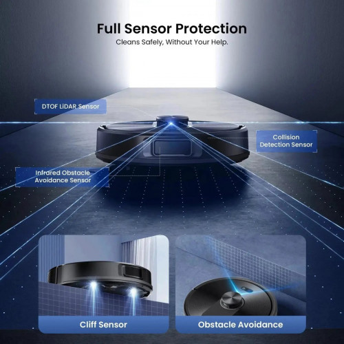 Proscenic Q10 Robot Vacuum | 8000Pa Suction & LiDAR Navigation