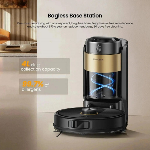 Proscenic Q20 Plus Robot Vacuum | 10,000Pa Suction & Auto-Empty Station