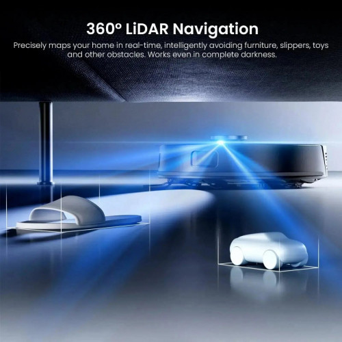 Proscenic Q8 Max+ Robot Vacuum | 8000Pa Suction & Dual LiDAR Obstacle Avoidance