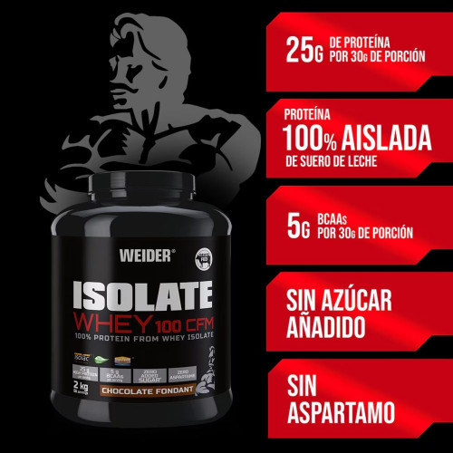 Proteína Isolate Whey 100 CFM 2 kg Chocolate fondant Weider