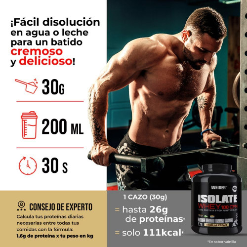 Proteína Isolate Whey 100 CFM 2 kg Chocolate fondant Weider