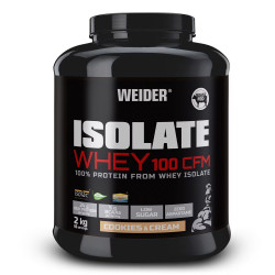 Proteína Isolate Whey 100 CFM 2 kg Cookies & Cream Weider