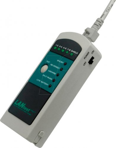 Prueba LAN por comprobador de cables
