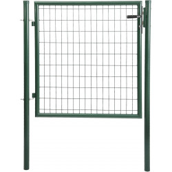 Puerta batiente MOREDA de acero verde 100x100 cm