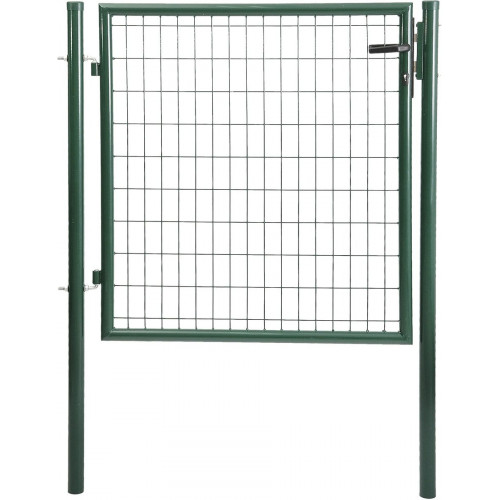 Puerta batiente MOREDA de acero verde 100x100 cm