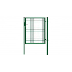 Puerta batiente MOREDA de acero verde 100x150 cm