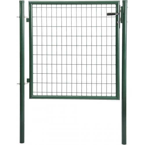 Puerta batiente MOREDA de acero verde 100x150 cm