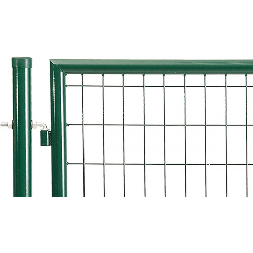 Puerta batiente MOREDA de acero verde 100x150 cm