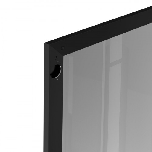 Puerta de cocina vitrina Samara Negro H 102.4 x L 60 cm