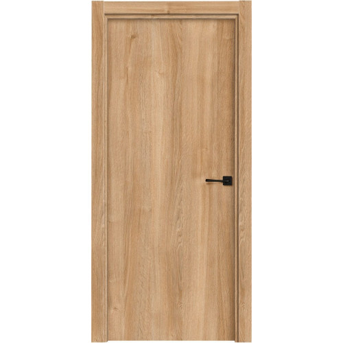 Puerta de interior abatible ciega maciza melamina Line Plus Lisboa roble apertura izquierda cerco de 7x3 anchura 72.5cm
