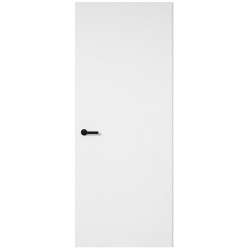 Puerta de interior abatible enrasada ciega hueca lacada Bari blanco apertura derecha cerco de 35 x 30 anchura 72.5cm
